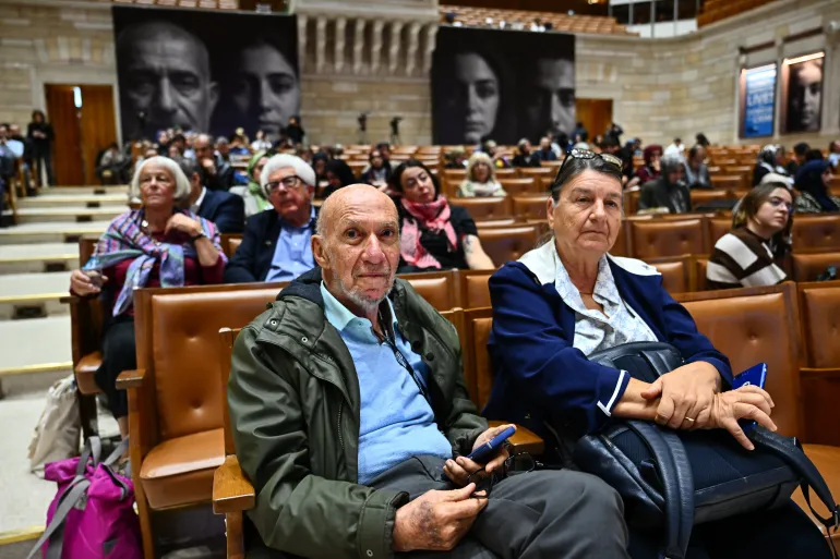 Mantan Pelapor Khusus PBB, Profesor Richard Falk (kiri), menghadiri sidang penutupan Pengadilan Gaza.(Sumber: Anadolu Agency)
