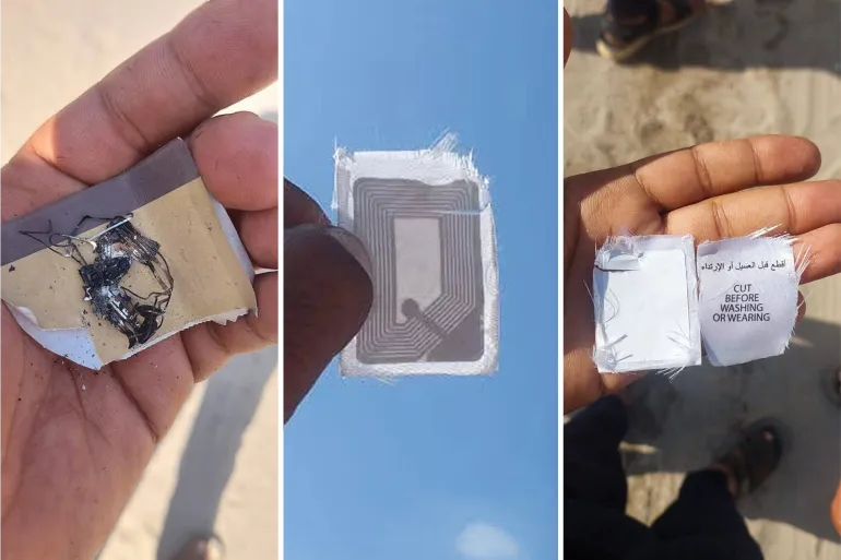 Gambar yang diklaim oleh para penyebarnya menunjukkan "chip mata-mata tersamarkan" yang membawa mikrofon sangat kecil yang dapat merekam suara dan mengirimkannya kepada pihak pendudukan (media sosial).